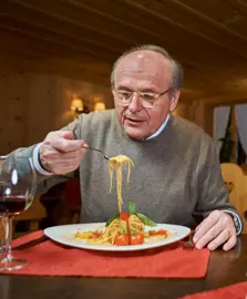 Gstaad Palace Luxury Hotel Switzerland Staff Former Maître D' Gildo 300Dpi RGB